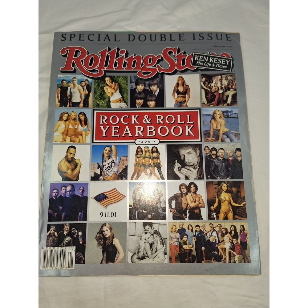 Rolling Stone Magazine Rock & Roll Yearbook 2001 Ken Kesey Issue 885/886 Dec 01